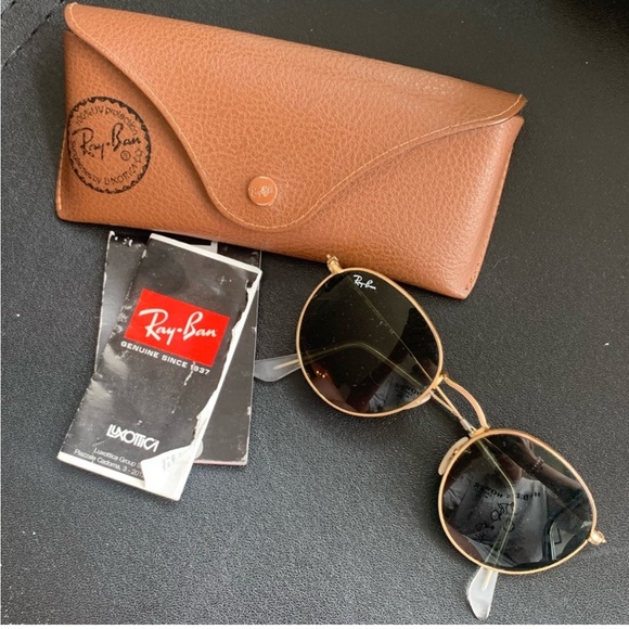 Round Ray Bans gold metal - Picture 3 of 5